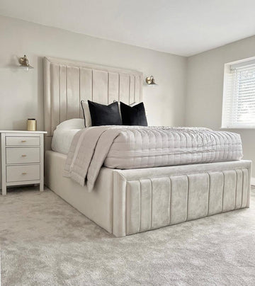 Bellagio Upholstered Fabric Bed Frame